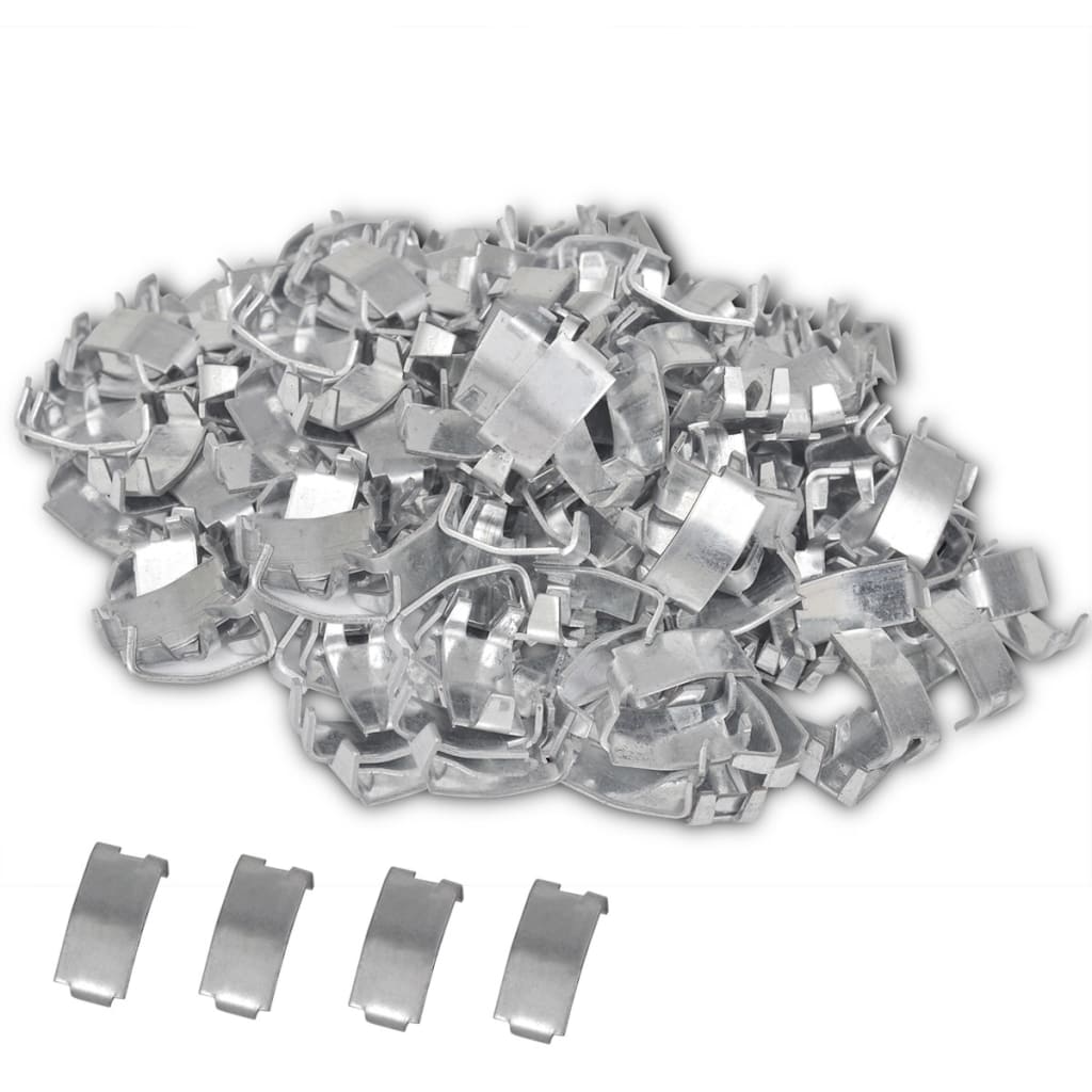 Vidaxl Zwaluwstaart Blamps for Barbed Wire 500 ST Steel
