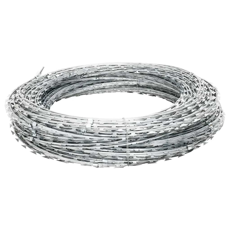 Vidaxl Scheermtstikkeldraad Concertina Galvanized Steel 60 m
