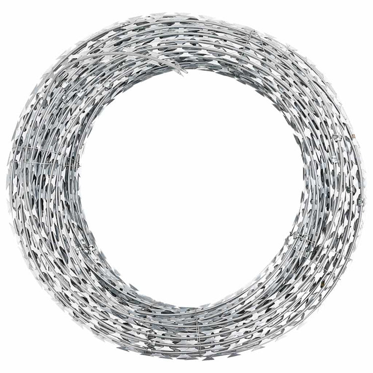 Vidaxl Scheermetsstikkeldraad Concertina Galvanized Steel 150 M