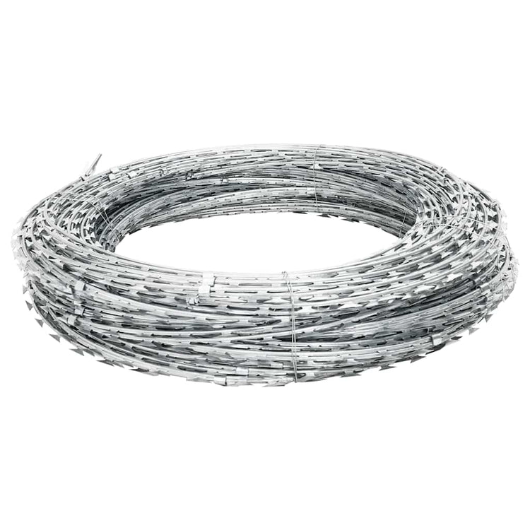 Vidaxl Scheermetsstikkeldraad Concertina Galvanized Steel 150 M