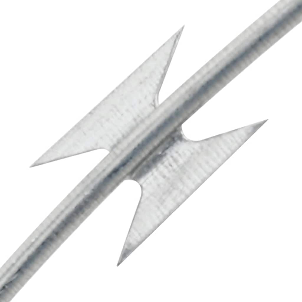 Vidaxl Scheermetsstikkeldraad Concertina Galvanized Steel 150 M