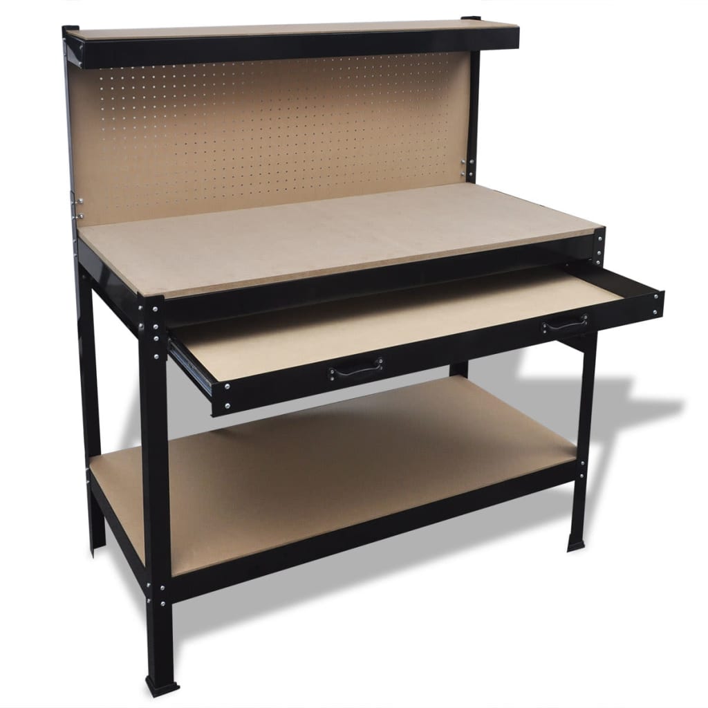 Vidaxl Workbench avec carte de suspension et tiroir