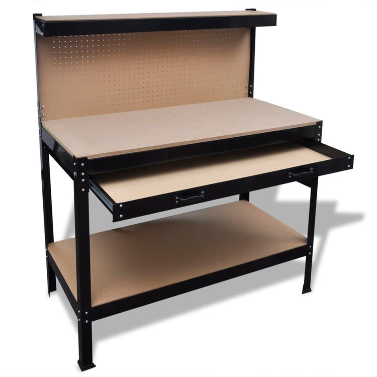 Vidaxl Workbench avec carte de suspension et tiroir