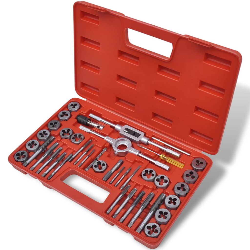 Vidaxl Set de tarauds 40 pièces