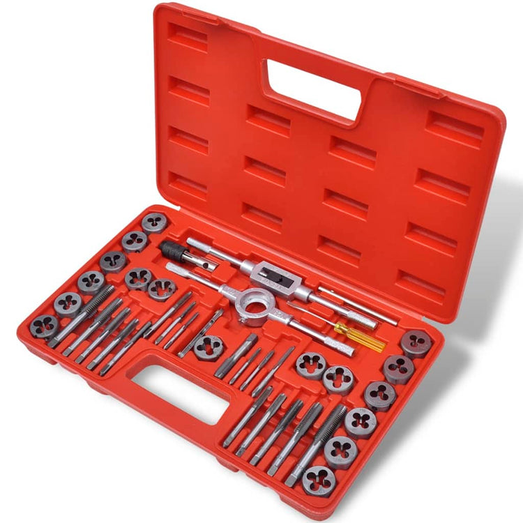Vidaxl Set de tarauds 40 pièces