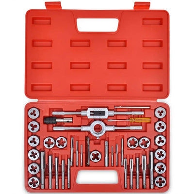 Vidaxl Set de tarauds 40 pièces