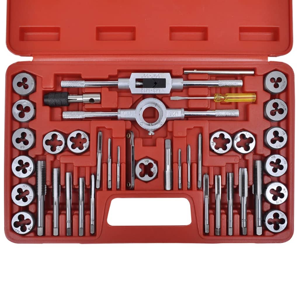 Vidaxl Set de tarauds 40 pièces