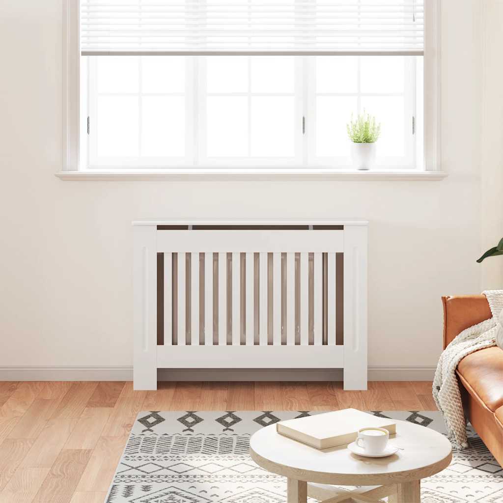 Construction de radiatorom vidaxl 112 cm mdf blanc
