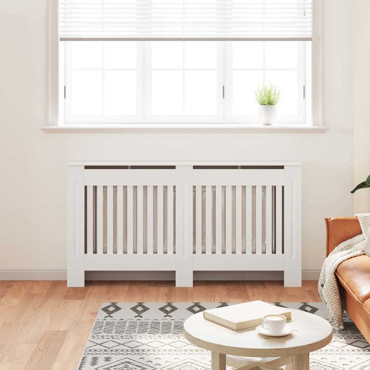 Construction de radiatorom vidaxl 152 cm mdf blanc