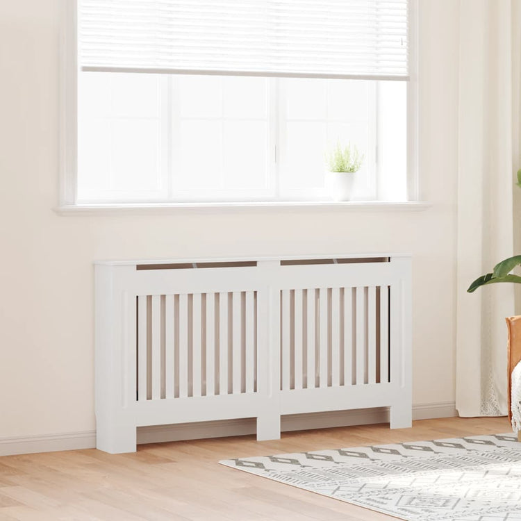 Construction de radiatorom vidaxl 152 cm mdf blanc