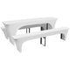 Couverture Vidaxl pour table de bière et bancs 225x50x80 cm