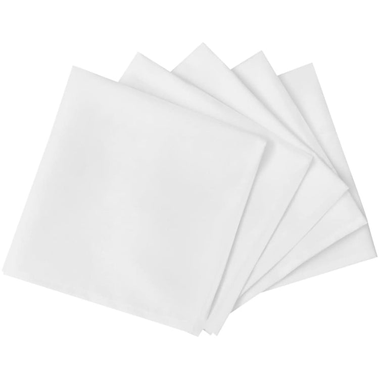 Vidaxl serviettes blanches 10 pièces 50 x 50 cm