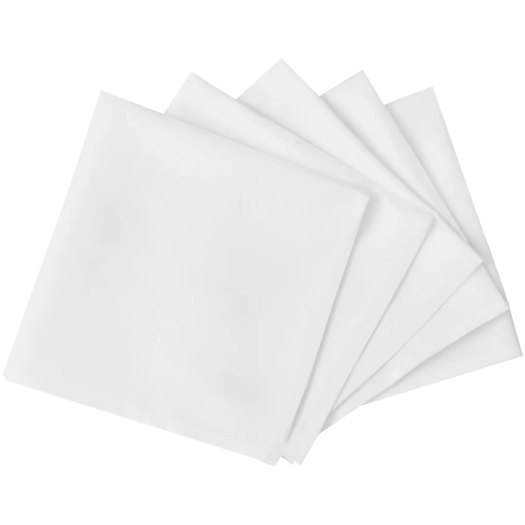 Vidaxl serviettes blanches 25 pièces 50 x 50 cm