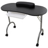 Vidaxl Manicuret Tablelable pliable avec des roues noires