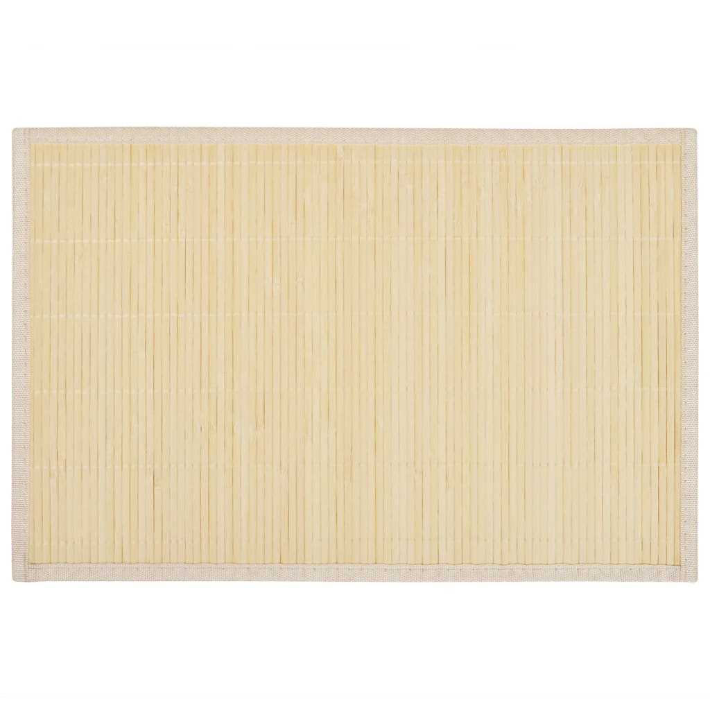 Vidaxl 6 Placemats Bamboo 30 x 45 cm bien sûr