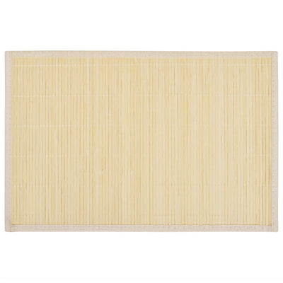 Vidaxl 6 Placemats Bamboo 30 x 45 cm bien sûr