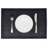 Vidaxl 6 Placemats Bamboo 30 x 45 cm noir