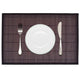 Vidaxl 6 Placemats Bamboo 30 x 45 cm brun foncé