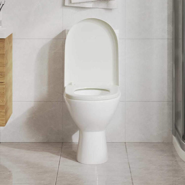 Vidaxl Woilet Seat-Close avec design à libération rapide blanc