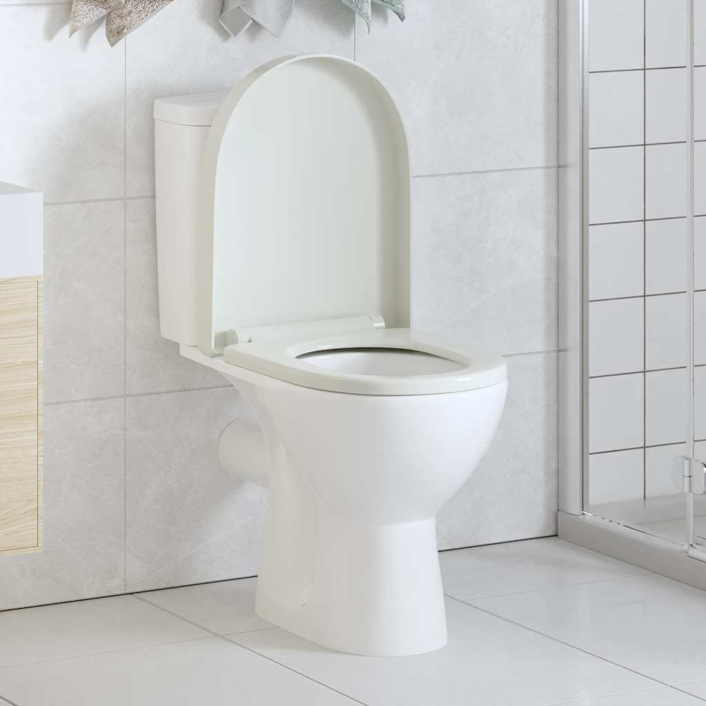 Vidaxl Woilet Seat-Close avec design à libération rapide blanc