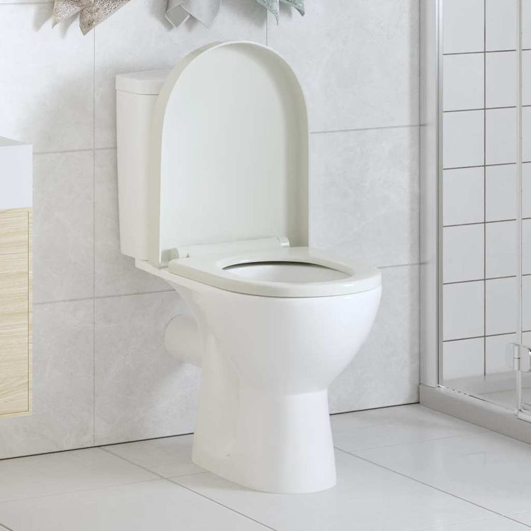 Vidaxl Woilet Seat-Close avec design à libération rapide blanc