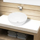 Vidaxl Washbasin Round Céramique blanc