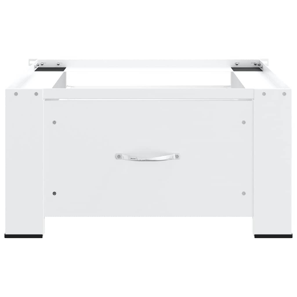 Vidaxl Washing Machineverhoger avec tiroir blanc
