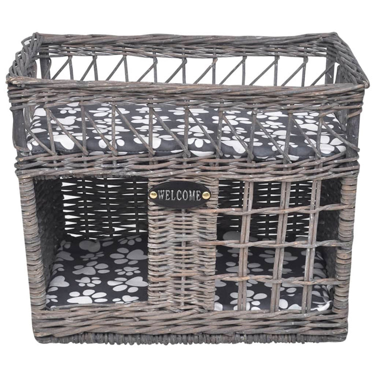 Vidaxl Cat Bed House Stratch avec des saules carrés d'oreiller