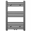 Rack de serviette de radiateur Vidaxl droit 500x764 mm gris