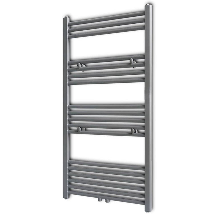 Rack de serviette de radiateur Vidaxl droit 600x1160 mm gris