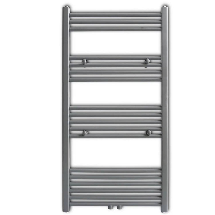 Rack de serviette de radiateur Vidaxl droit 600x1160 mm gris