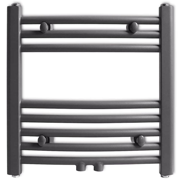 Rack de serviette de radiateur vidaxl plié 480x480 mm gris
