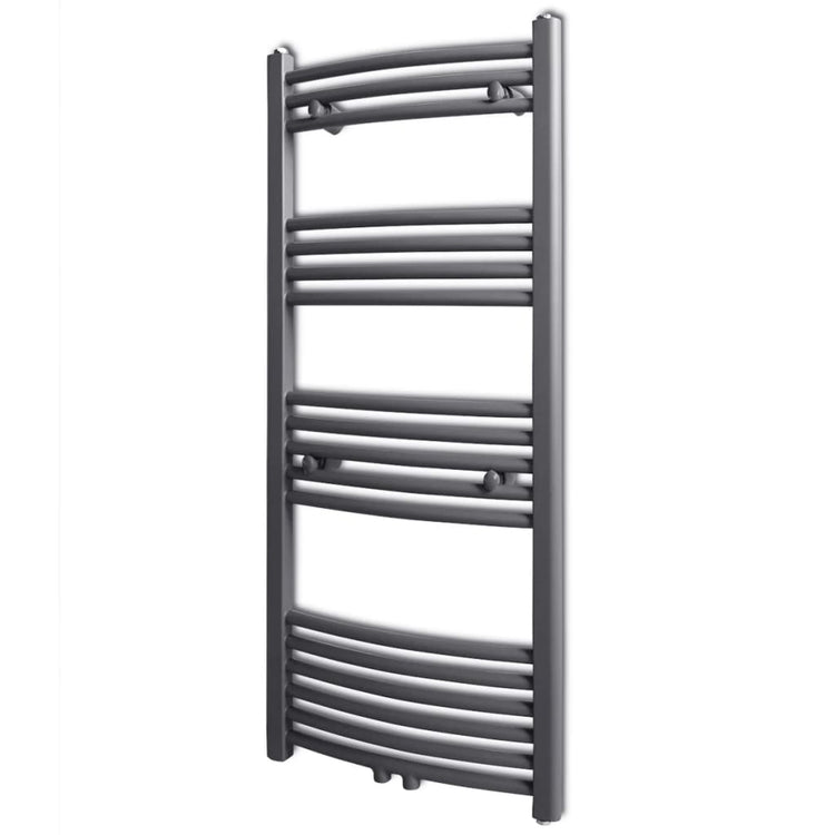 Rack de serviette de radiateur Vidaxl plié 500x1160 mm gris