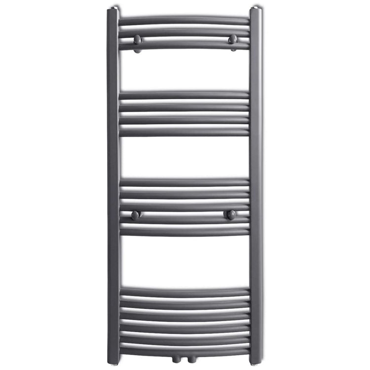 Rack de serviette de radiateur Vidaxl plié 500x1160 mm gris