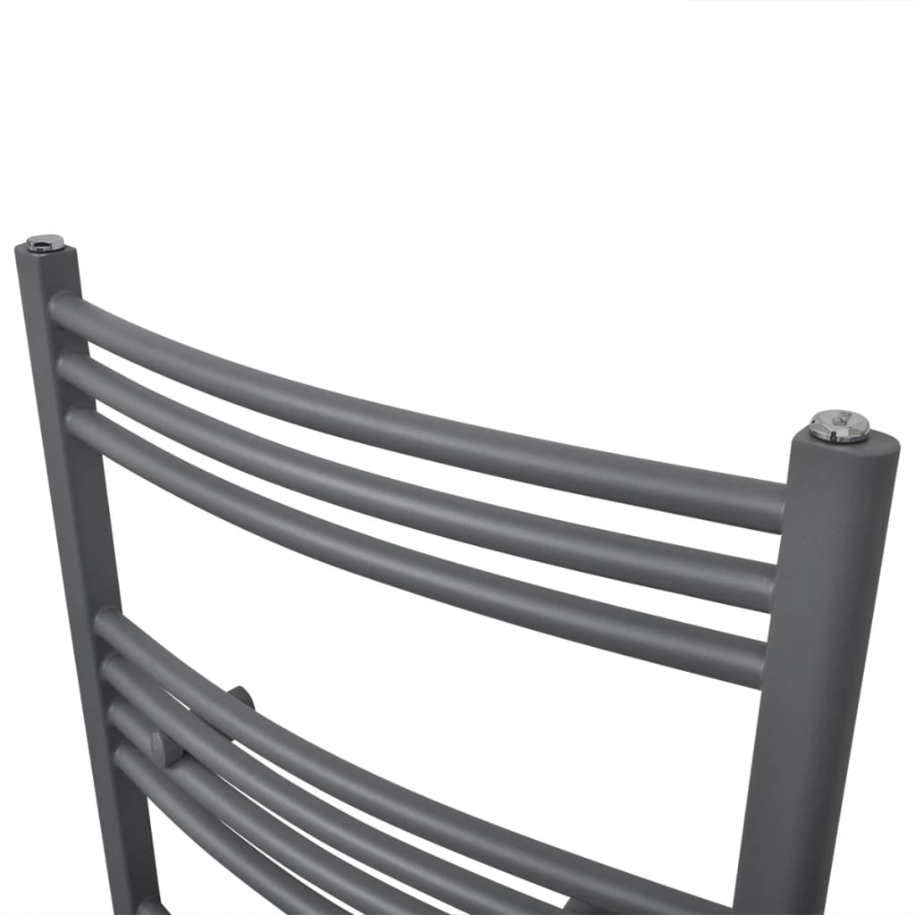 Rack de serviette de radiateur Vidaxl plié 500x1160 mm gris