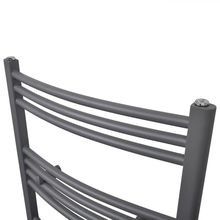 Rack de serviette de radiateur Vidaxl plié 500x1160 mm gris