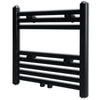 Rack de serviette de radiateur Vidaxl droit 480x480 mm noir
