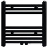 Rack de serviette de radiateur Vidaxl droit 480x480 mm noir