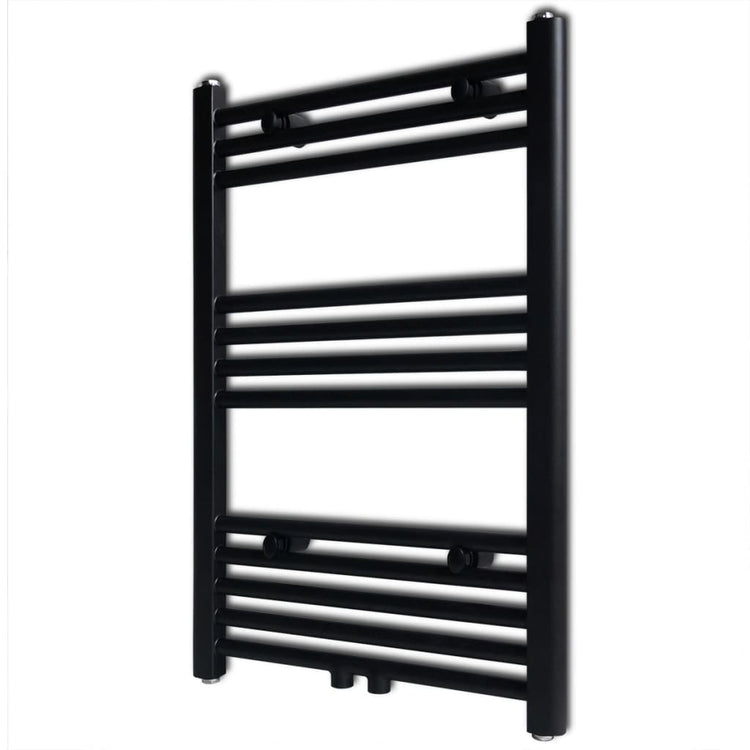 Rack de serviette de radiateur vidaxl droit 500x764 mm noir