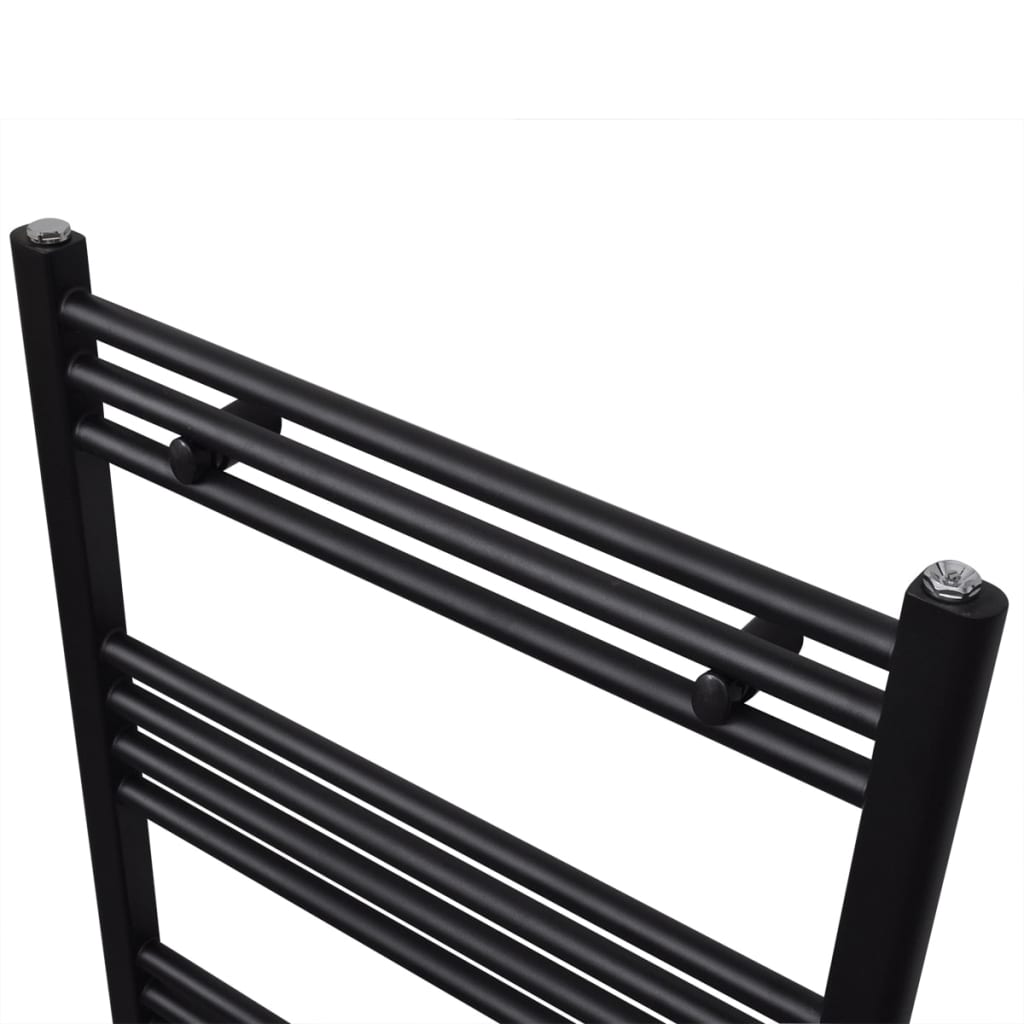 Rack de serviette de radiateur vidaxl droit 500x764 mm noir