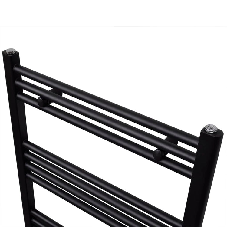 Rack de serviette de radiateur vidaxl droit 500x764 mm noir