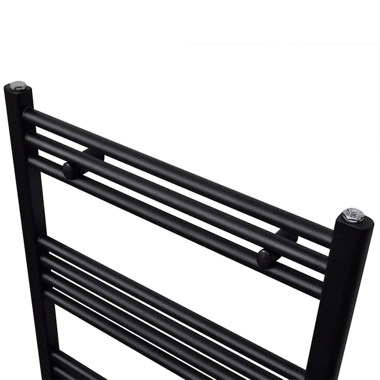 Rack de serviette de radiateur Vidaxl droit 600x764 mm noir