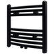 Rack de serviette de radiateur vidaxl plié 480x480 mm noir