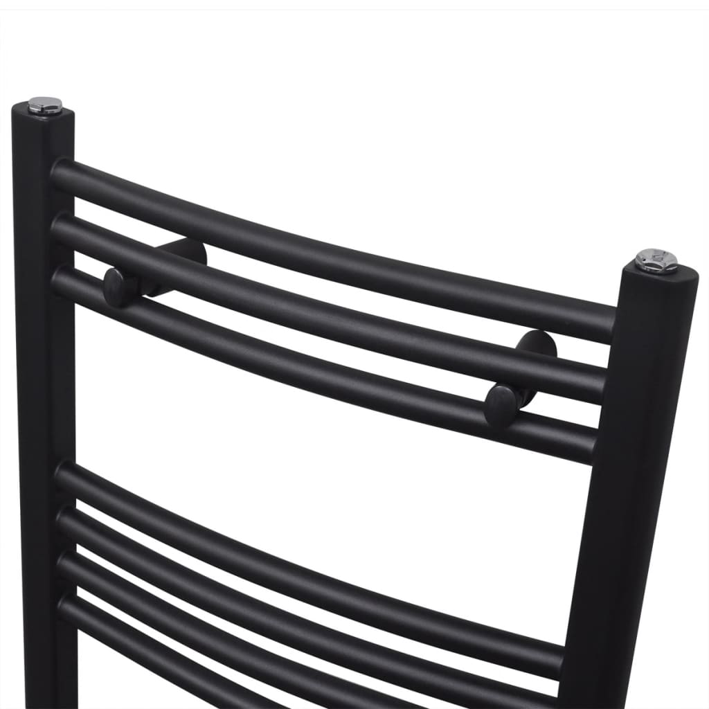 Rack de serviette de radiateur vidaxl plié 480x480 mm noir