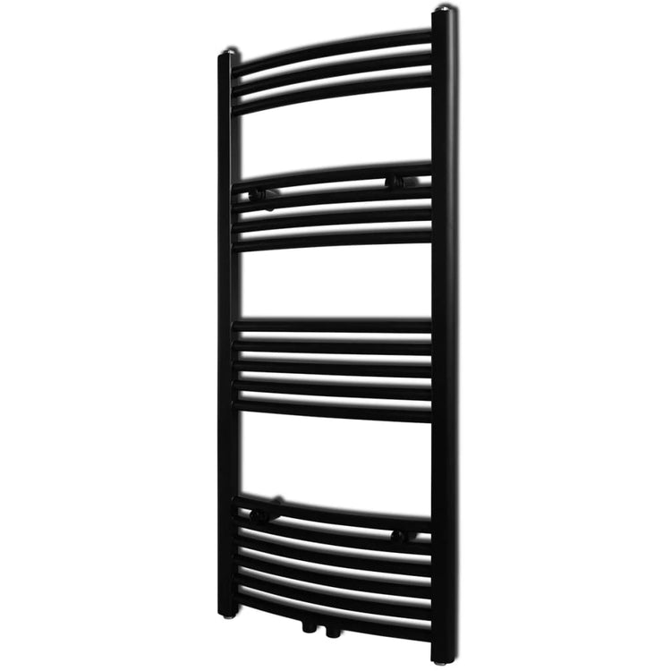 Rack de serviette de radiateur Vidaxl plié 500x1160 mm noir