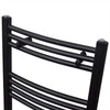 Rack de serviette de radiateur Vidaxl plié 500x1160 mm noir