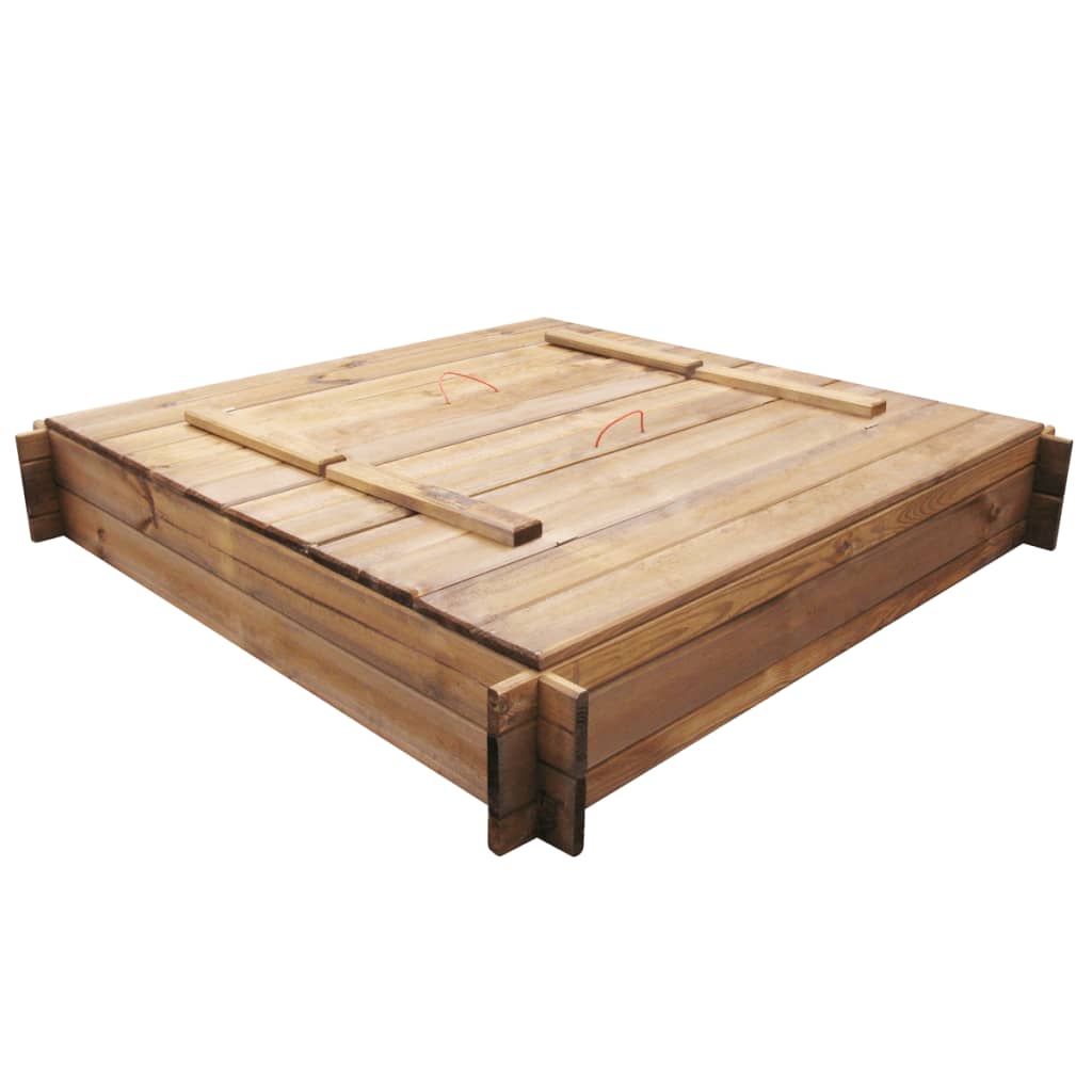 Vidaxl Sandpit Square Imprégné de bois