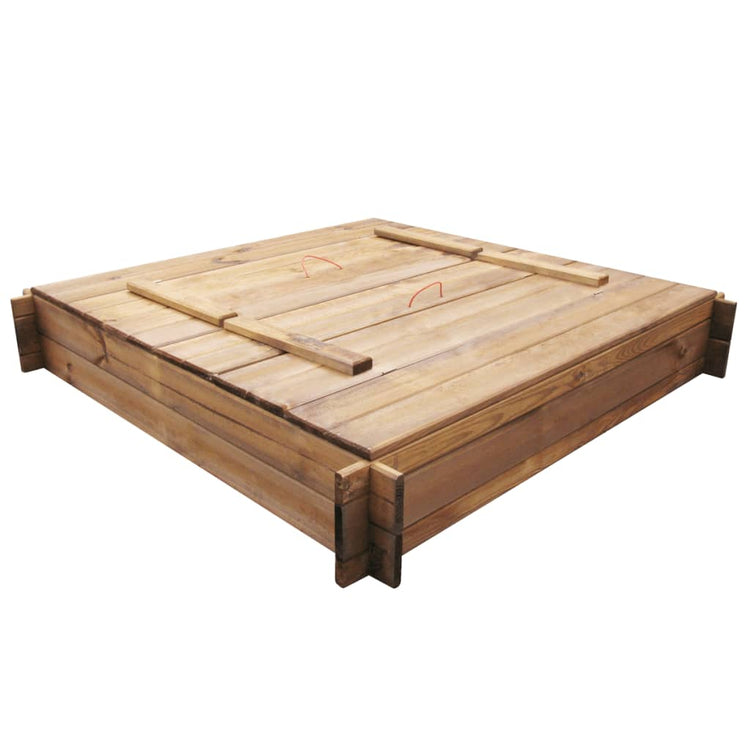 Vidaxl Sandpit Square Imprégné de bois