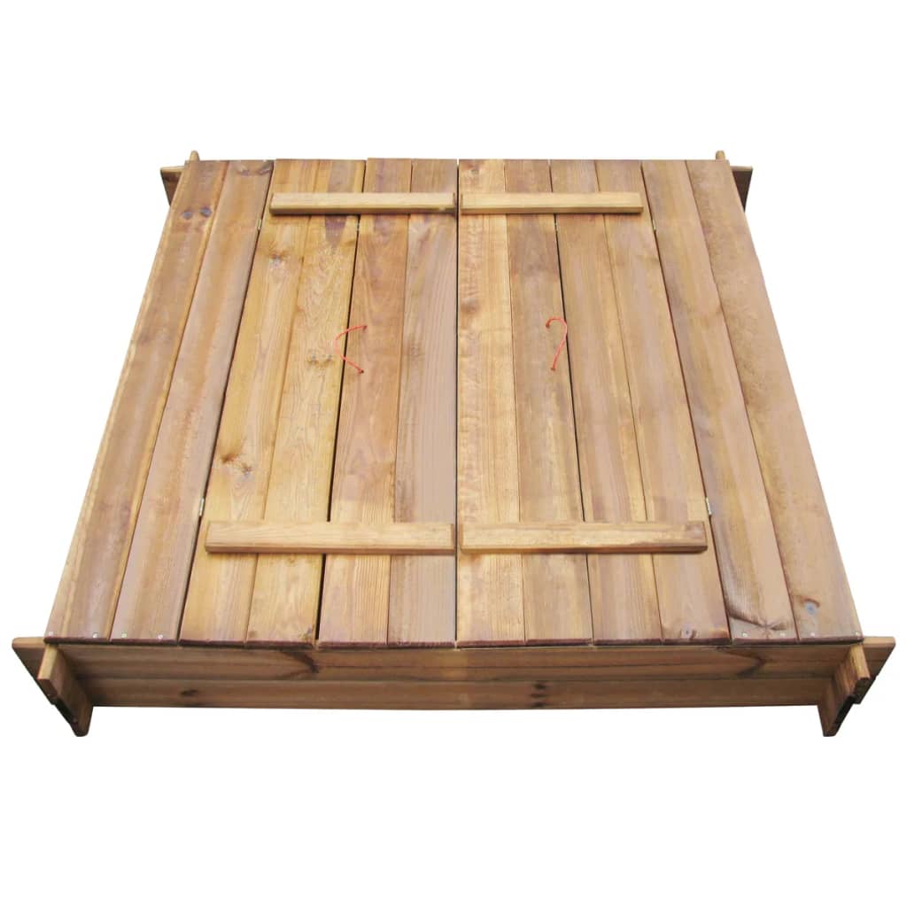 Vidaxl Sandpit Square Imprégné de bois