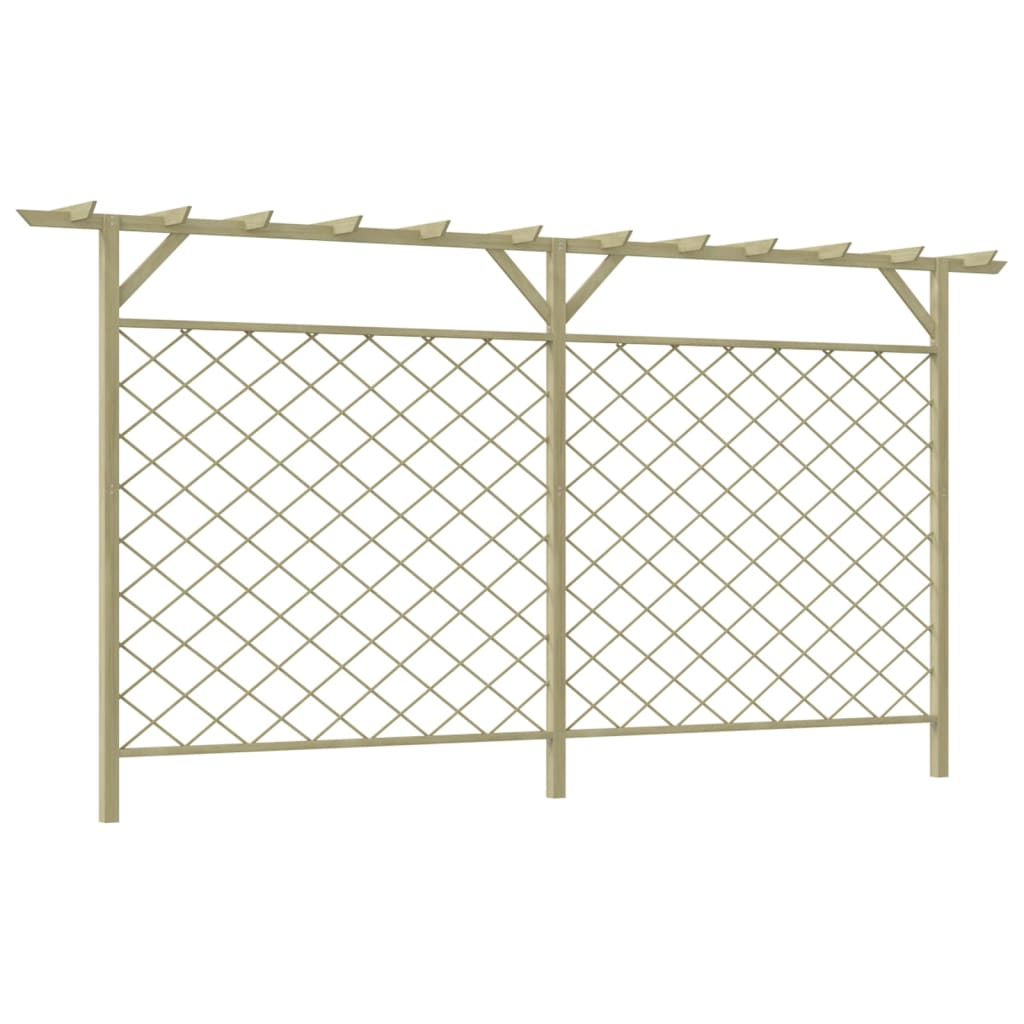 Clôture de jardin vidaxl avec de la latte et du bois de pergola